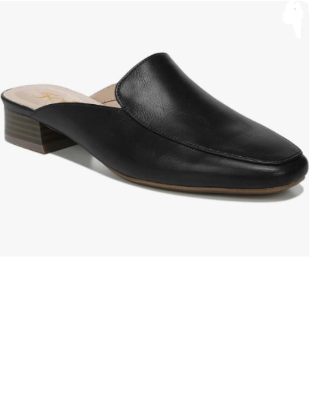 FOWT Black Walking Loafers for Women Casual Round Toe Low Chunky Heels Shoes